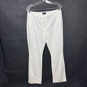 White House Black Market Women’s "The Boot" Pants in White Size 10
